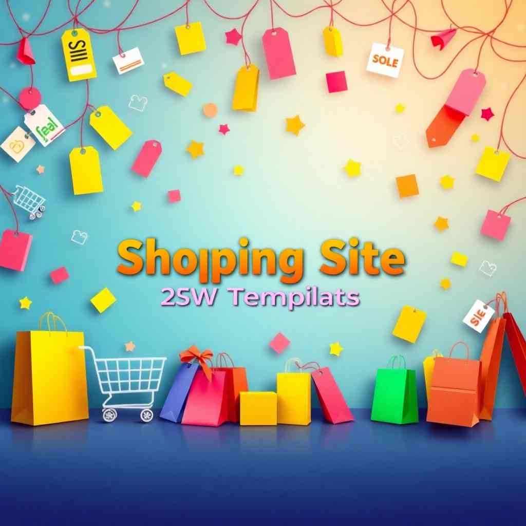 Shopping site PSD Web templates